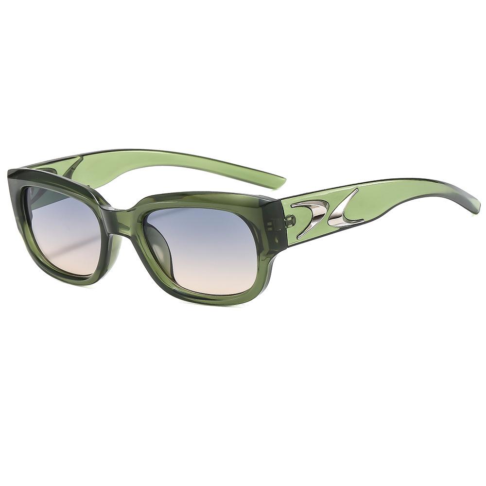 New Boomerang Square Sunglasses For Women And Men Stylish High-End Glasses For Round Faces Trendy Sun Shades