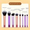 8ks sada štětců na make-up s měkkými syntetickými vlasy, štětce na make-up, podklad, tvářenka, oční stíny, kosmetické nástroje na líčení