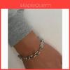 Geometric Cat Eye Stone Bracelet For Men And Women Handmade Stainless Steel Jewelry
