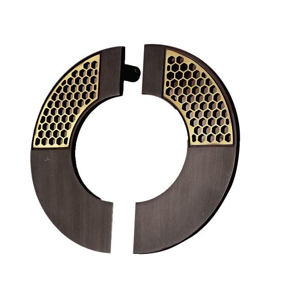 Honeycomb Design 20,32 cm Messing Türgriff Paar, Messing Haupttürgriffe, Türgriffe für Haupttür 2er Pack