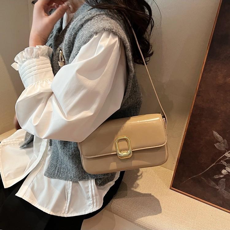 Simple casual commuter small square bag fashionable casual versatile underarm bag versatile shoulder messenger women's bag