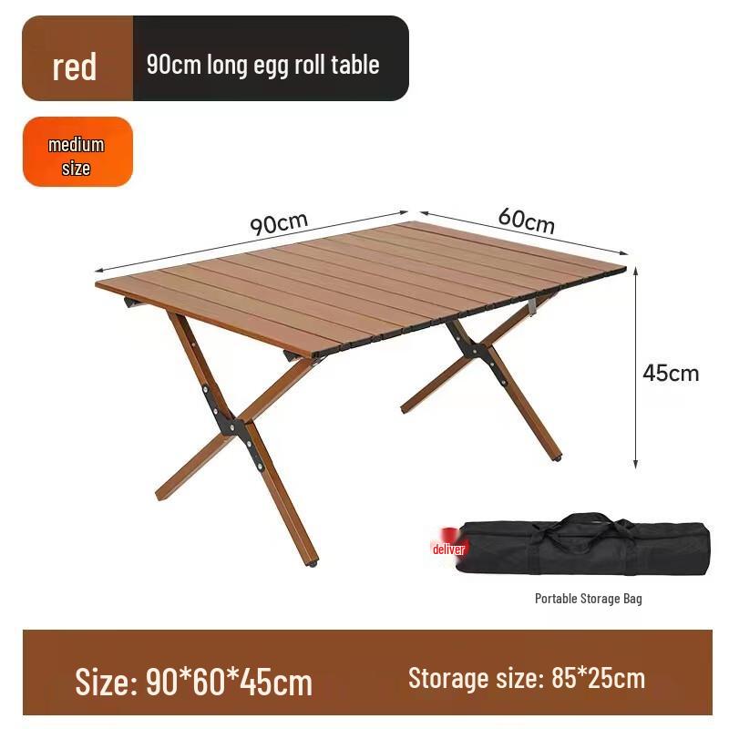 Glacier Age Carbon Steel Roll-up Camping Table & Kermit Chair Set