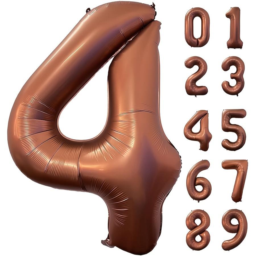 1pc 40inch Brown Aluminum Foil Balloon Number 23 Party & Celebration Decor, Wedding, Christmas, New Year, Valentine'S Day, Birthday Supplies