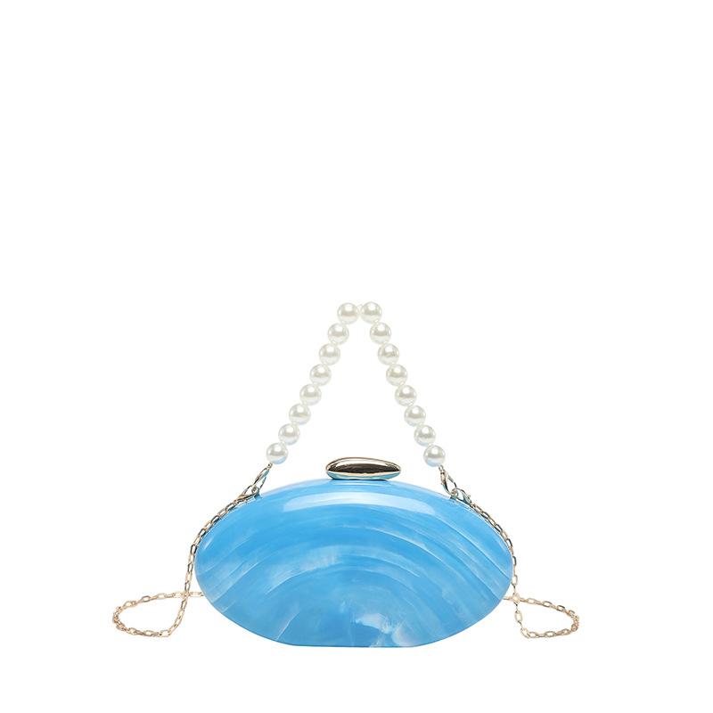 Acrylic Box Shell Dinner Bag Women's Handheld Shoulder Bag Cross-Border Style Pure Color Spring 2026 Fashion Trend Hard Shell