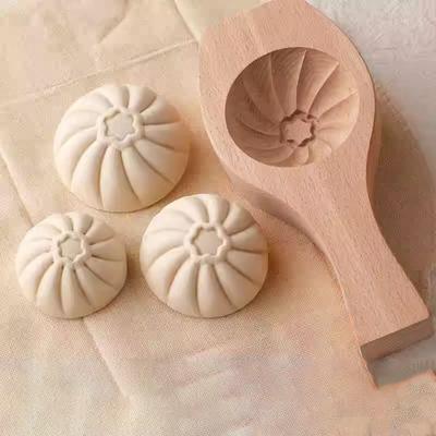 Manual Steamed Bun Mold Deepened Steamed Bread Mold Creative Wood Baozi Mold Pastry