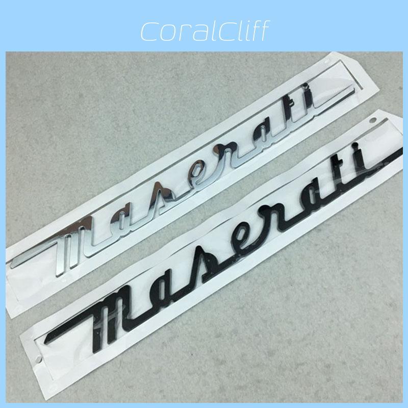 Lussuoso Emblema Posteriore per Auto Maserati President Ghibli Q4 Gts con Linee Morbide e Fascino Classico