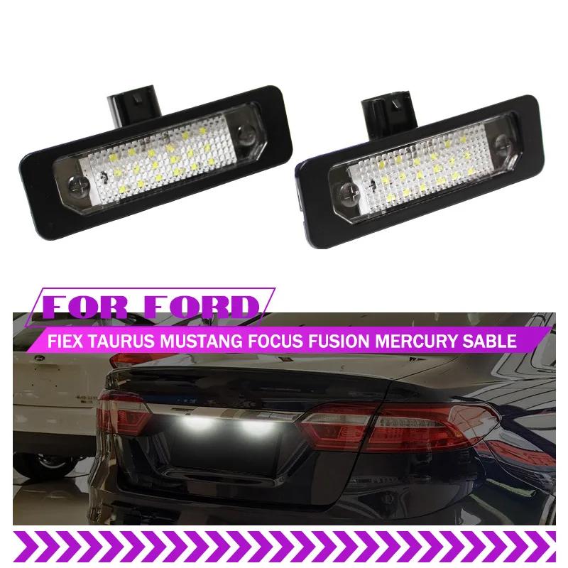 LLKF5 2x Canbus LED Bulb No Error License Number Plate Light For Ford Mustang 2010 2011 2012 2013 2014 For Focus Fusion Flex Taurus