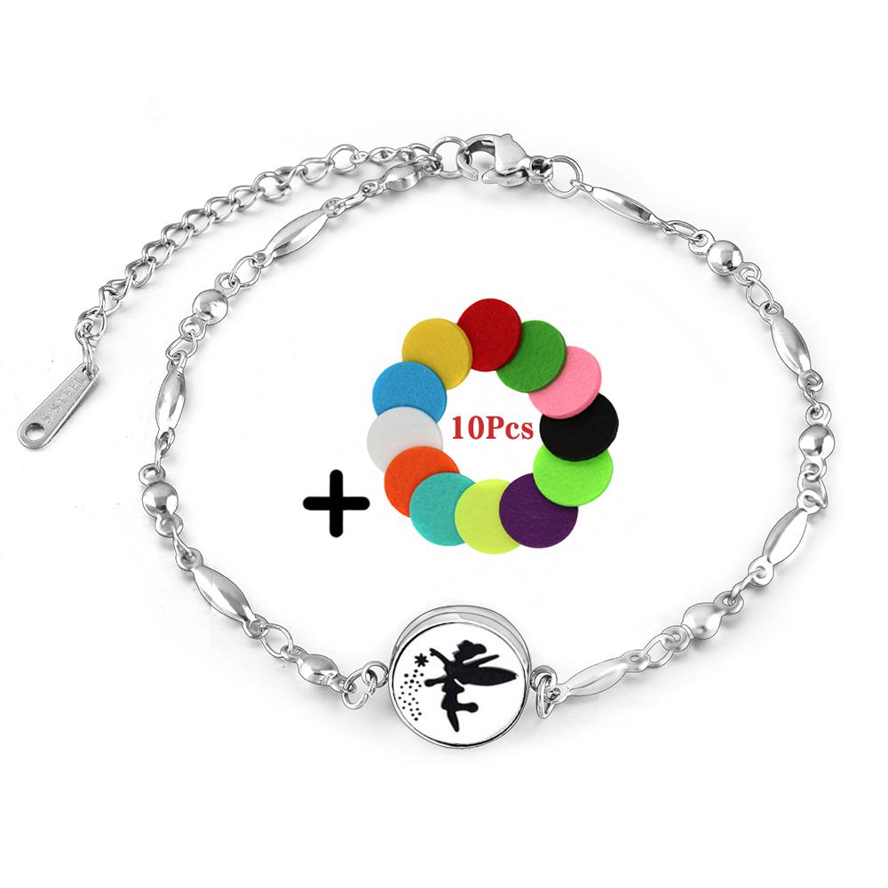 New Aromatherapy Locket Bracelet 12mm Essential Oil Diffuser Perfume Bangles Tree of Life High Quality Stainless Steel Jewelry