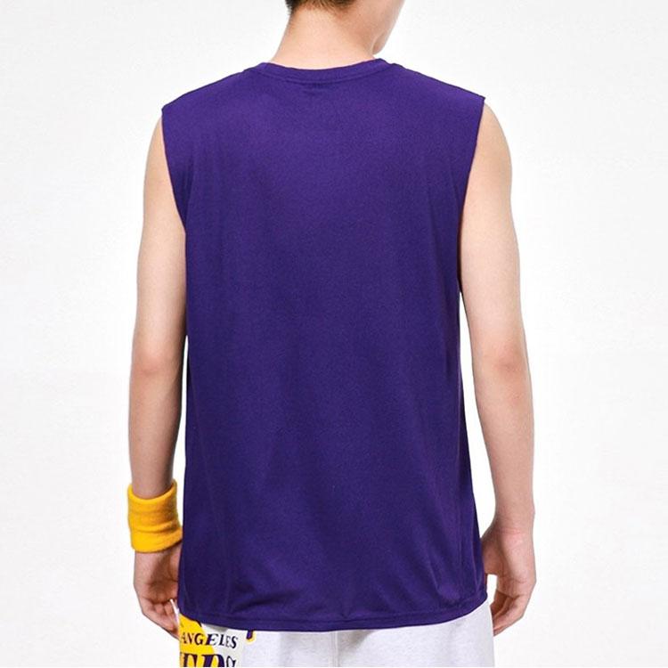 Nike Los Angeles Lakers Basketball Sleeveless Training T-Shirt Men Tops Purple DM3228-547