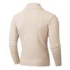 Autumn/Winter Men's Half-Zip Stand Collar Solid Color Knit Sweater Fashion Base Layer