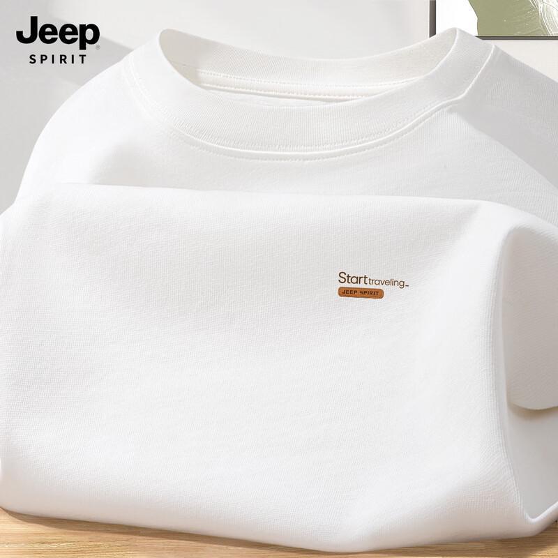 JEEP SPIRIT Men's 2025 Pure Cotton Long Sleeve T-Shirt