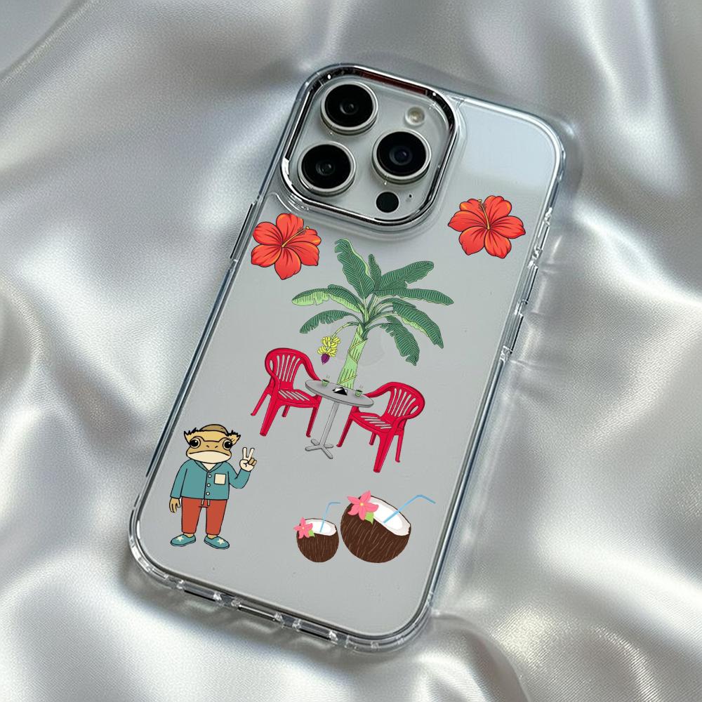 

Hot singer Bad Bunny poster pattern Phone Case For iPhone17 16 15 14 13 12 Pro Max Plus Electroplated Transparent phone case iPhone 11 Pro