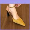 One Word Strap High Heel Shoes For Women Spring Summer Slipon Womens Footwear