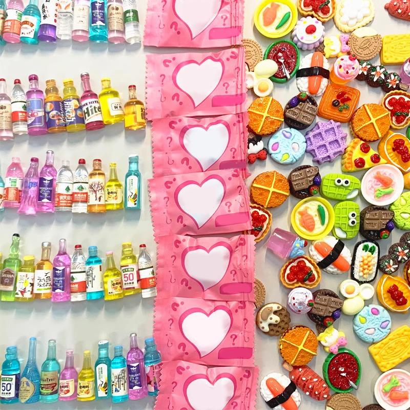 Überraschungstüte Miniatur Lebensmittel Spielzeug Mini Modell Spielzeug Simulation Supermarkt Getränk Getränk Weinflasche Schmuck Kleine Ornamente