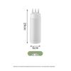 3-Hole Squeeze Condiment Bottles (350ml, 10-Pack)
