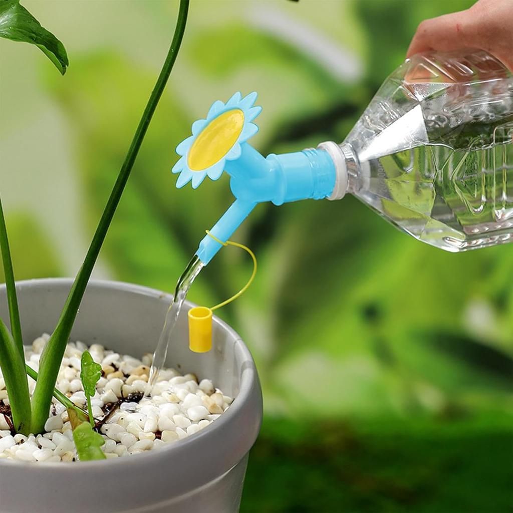 Dual Head Mini Watering Can Plastic Plant Bottle Watering Spout Small Watering Can for Indoor Plants Garden Accessories Sprinkle