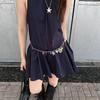 Retro Heart Shape Metal Waist Chain For Women With Hook Closure In Summer 2025