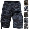 Pantaloncini cargo multitasche estivi da uomo Pantaloncini cargo larghi tinta unita alla moda casual da uomo