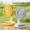 Mini Cartoon USB Desk Fan - Colorful Summer Office & Student Gift