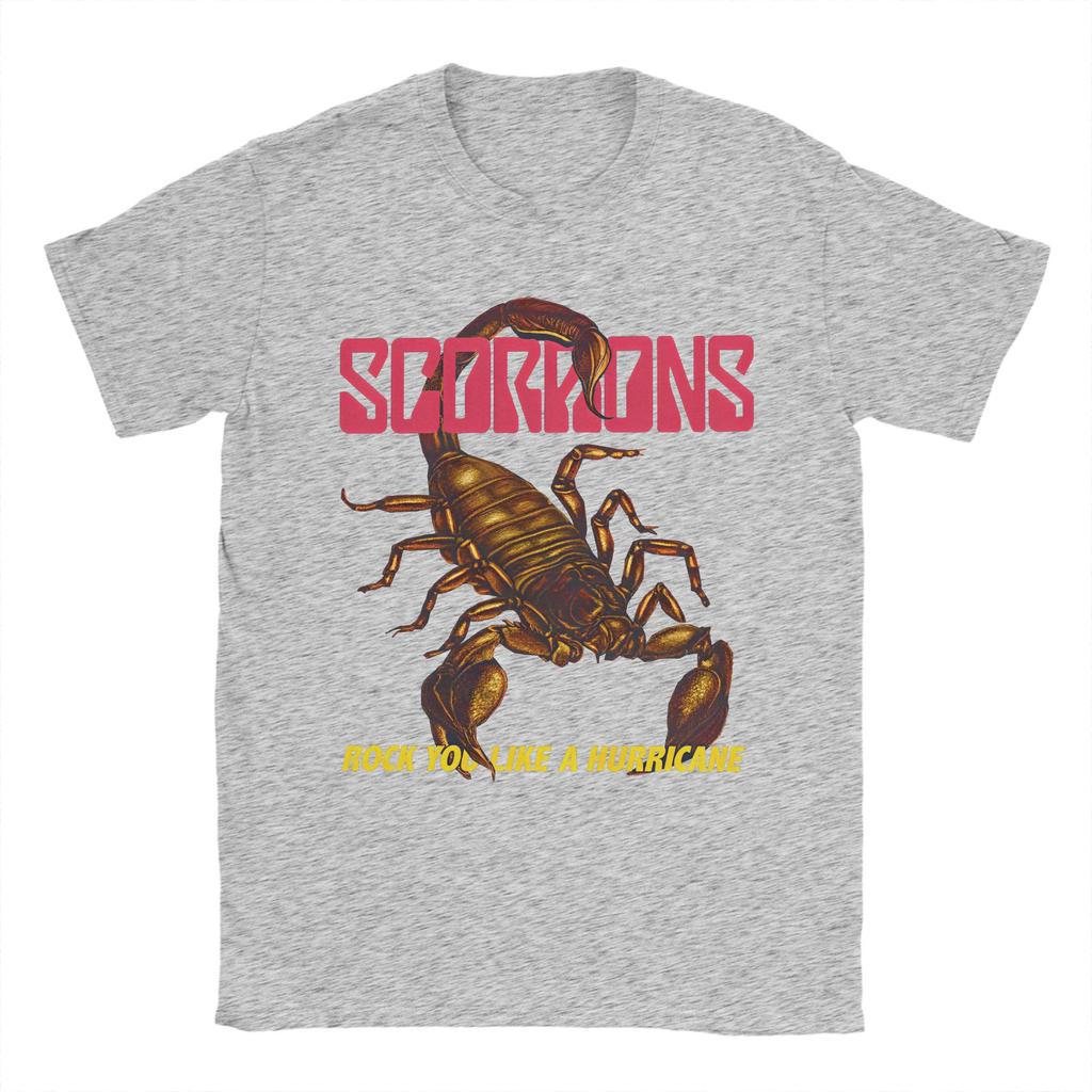 Scorpions Heavy Metal Rocková Kapela Tričko Letní Streetový Styl Trička Bavlna Trendy Tričko Pro Pánské Krátkorukávové Top Trička
