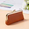 Secure Closure PU Buckle Coin Purse Large Capacity Lipstick Storage Bag  Evening Out