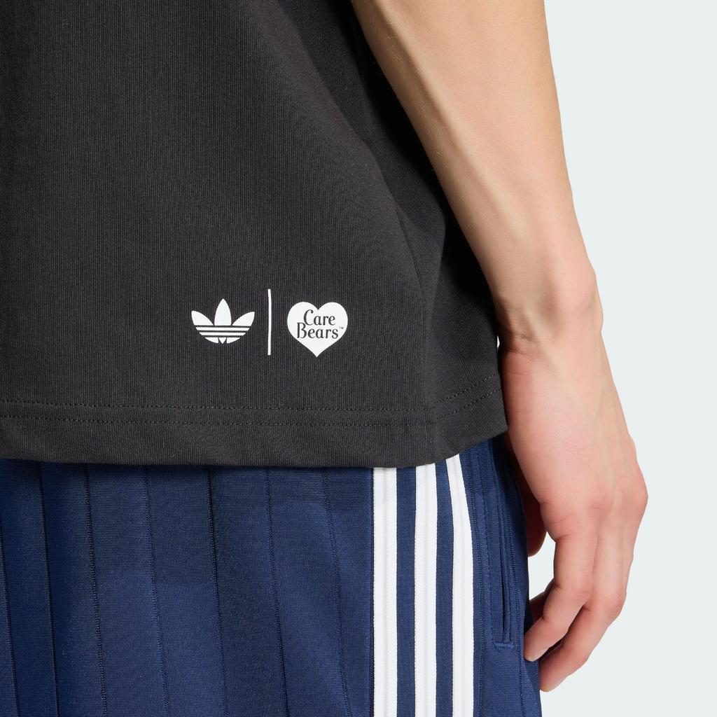 Adidas Originals X CARE BEARS T Shirts Unisex Black Crew Neck Moderate IA4539