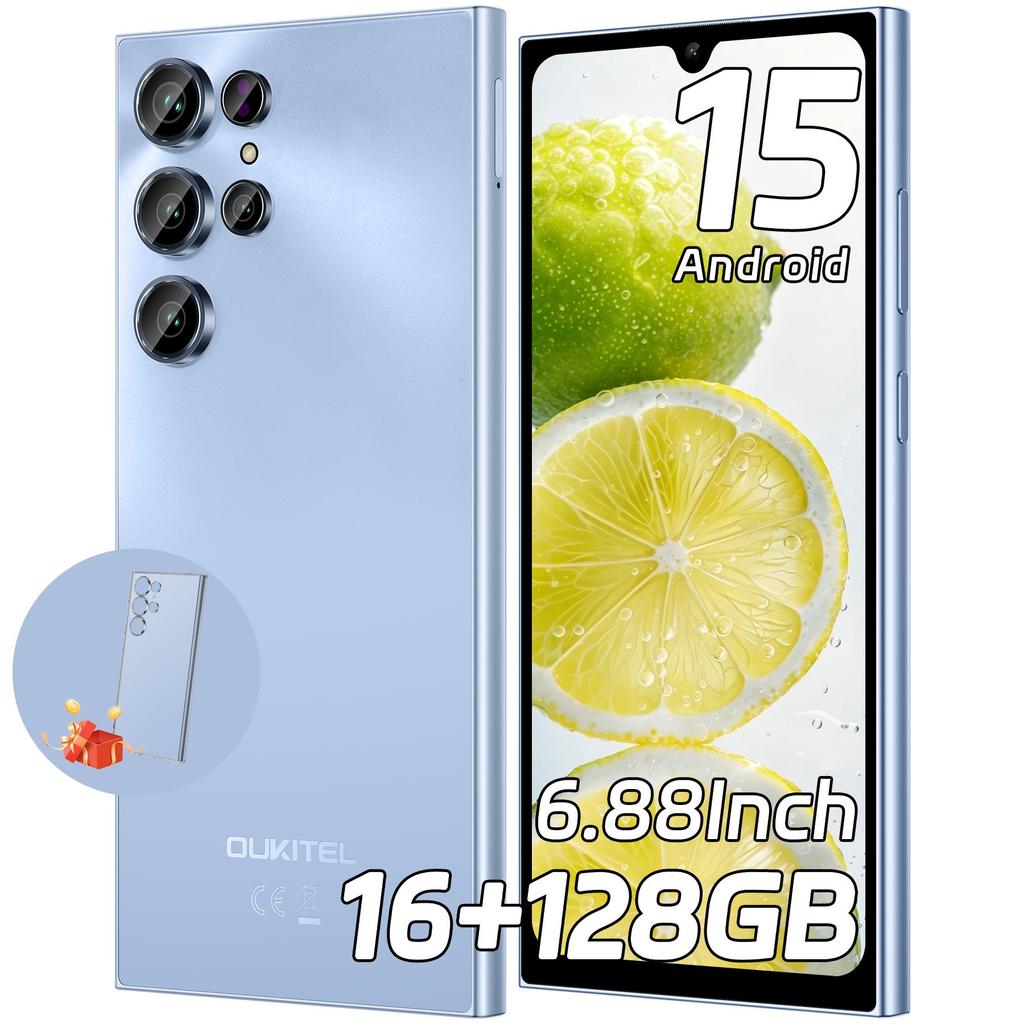 Oukitel C61 Cellulare Sbloccato - Android 15, Smartphone con Display da 6,88", 16GB+128GB/1TB, Telefono con Batteria da 5150mAh, Fotocamera da 13MP, Telefoni Cellulari 4G Dual SIM