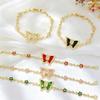 Multicolor Zircon Flower Bracelet Dreamy Aesthetic Flower Rhinestone Bracelet  Women