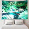 Custom Name My Hero Academia Print Tapestry, Backdrop, Easy Setup, Ideal for Bedroom, Office & Living Room, with Aesthetic Wall Hanging Decor.