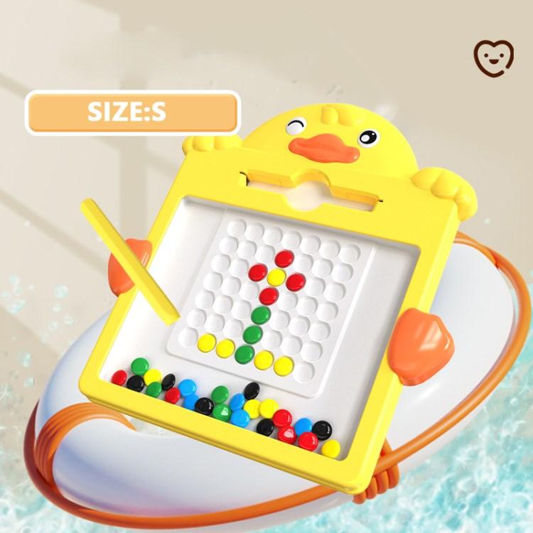 

Cartoon Duck Magnetic Drawing Board Magnetic Dot Art Doodle Board for Boys Girls Size S