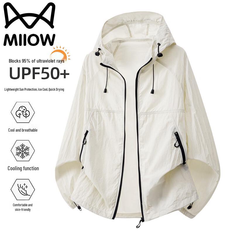 MiiOW Men s UV Protection Quick-Dry Outdoor Sun Hoodie 3XL