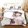 Kawaii Anime - Azur Lane Bequeme Bettdecke Bettbezug Kissenbezug Bettwäscheset Kinder Schlafzimmer Dekoration Heimtextilien