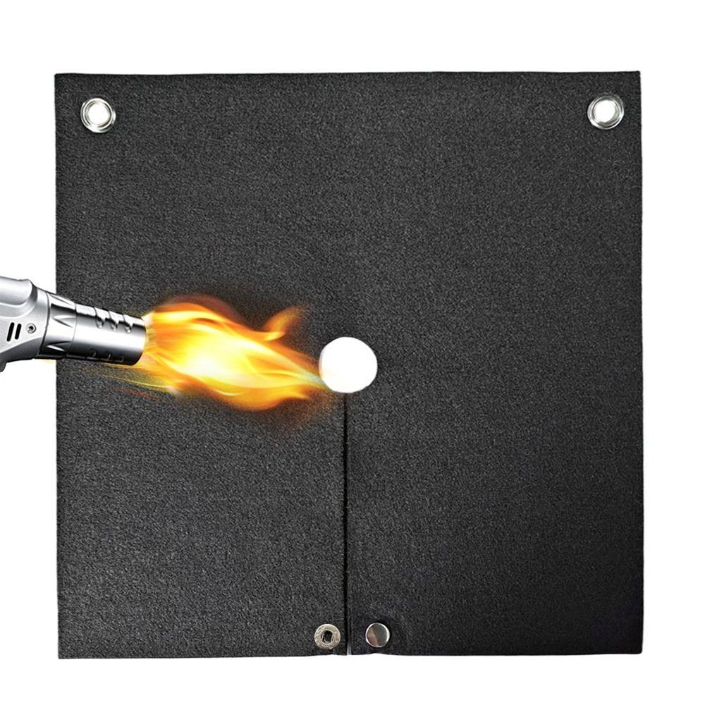 Black Color Welding Blanket 5mm Thick Heat Shield Mat Durable Fireproof Welding Mat Plumbing Work