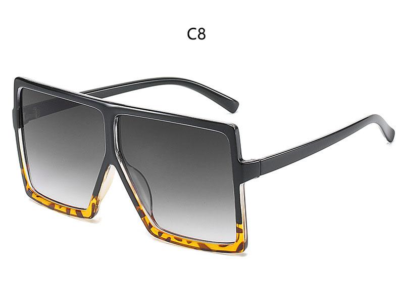 Designer Retro Premium Extra Large Square Shaped Sunglasses Women Timeless Popular Large Frame Sunglasses Black Stt Eyewear UV 400 Protection