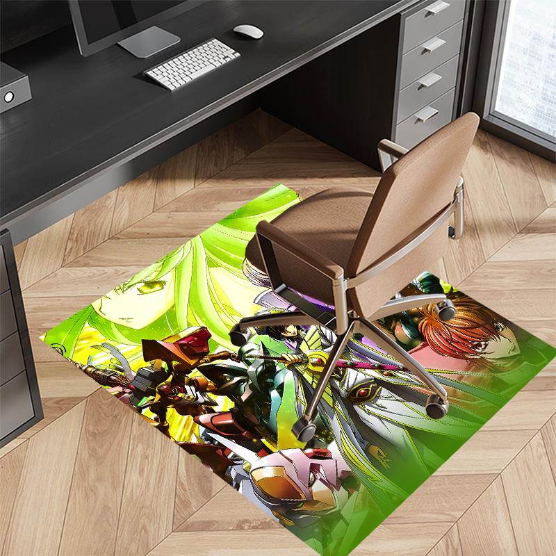Anime Code Geass Printed Absorbent Washable Carpet,Non-Slip Bathroom Mats,Kitchen Rugs,Living Room Entrance,Camping Picnic Rugs