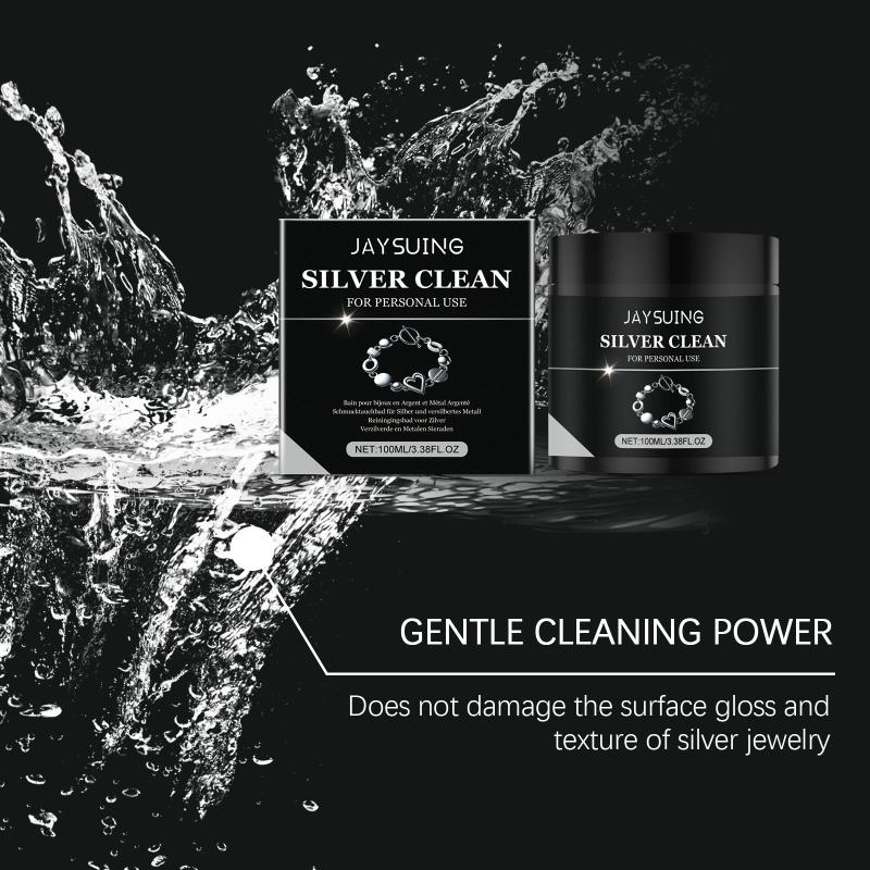 Strong Silver Jewelry Cleaning Solution for Rings Bracelets Anti Oxidation Blackening Remover Quick Cleaning