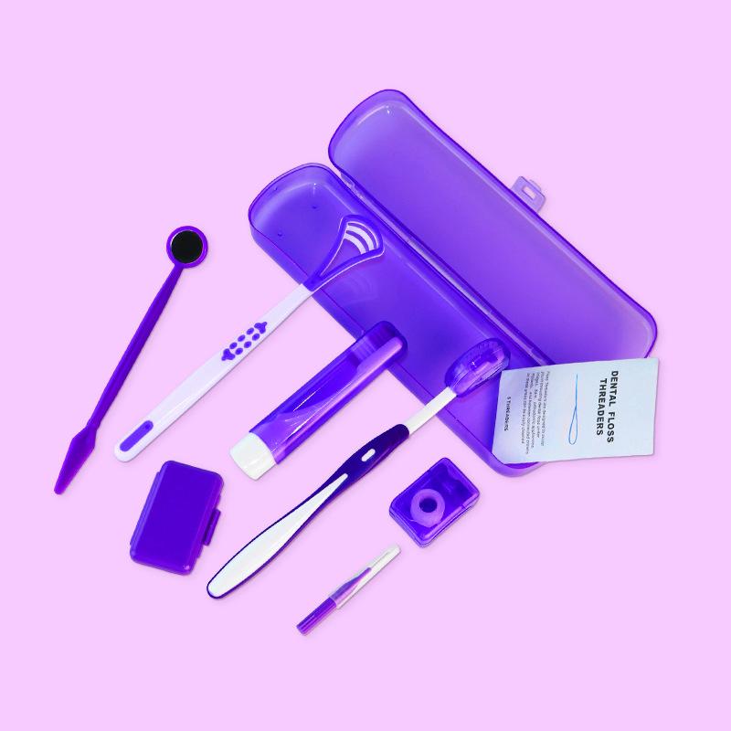 Care Interdental Brush Set 8Pcs Cleaning Kit for Braces Teeth Easy Oral Cleaning at Home and Outdoors