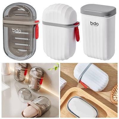 High Quality Plastic Soap Rack Portable Waterproof Soap Holder Travel Case with Cover Soap Container