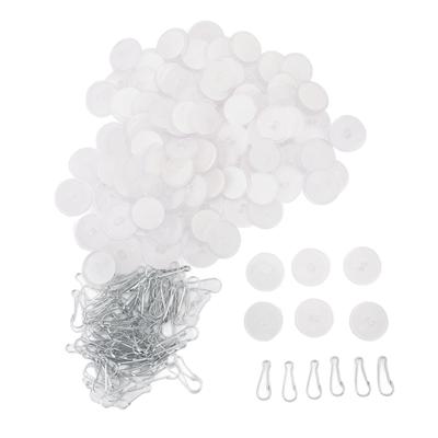 100 Stück Selbstklebende Deckenhaken zum Aufhängen Transparent Bohrlos Wandhänger Scheiben mit 100 Stück
