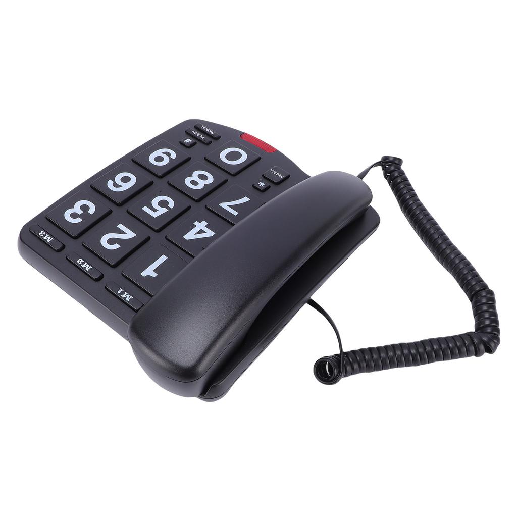Large Keys Corded Phone   Speed   Landline Phone with 110dB Loud   Flashing Indicator   Function for Seniors