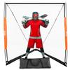 Lacrosse Goal, 6' X 6' Lacrosse Net, Portable Lacrosse Goal with Carry Bag, Fiberglass Rod Backyard Lacrosse Training Equipment, Easy Setup Collegiate