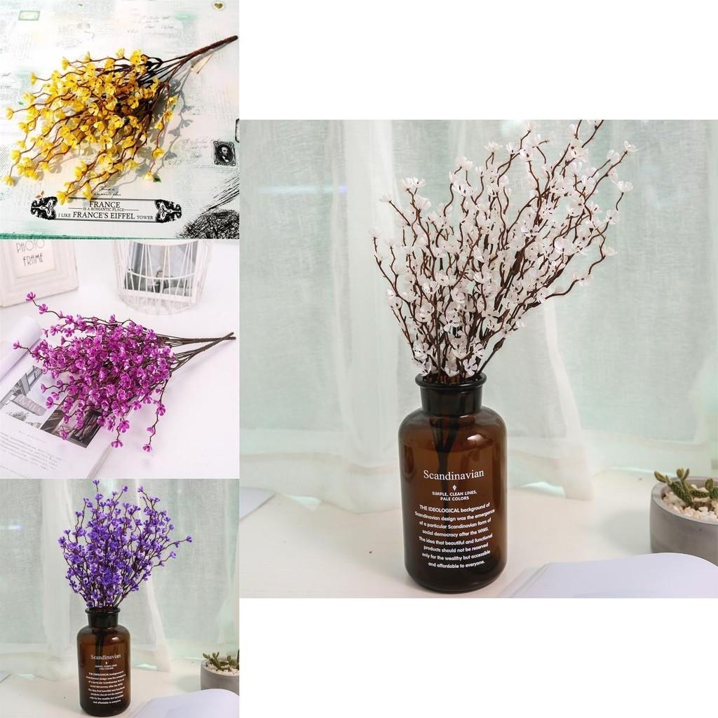 High-quality Fake Plum Blossom Bouquet For Stunning Wedding Party Decorations