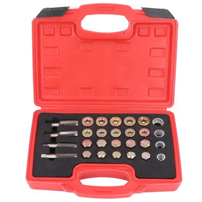 64PcsSet Oil Pan Thread Repair Kit Gearbox Drain Plug Rethreading Tool M13 M15 M17 M20