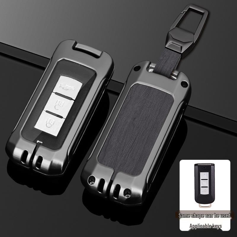 Mitsubishi Outlander 2021 Metallschlüsselhülle mit Schnalle - Vollschützende Schale