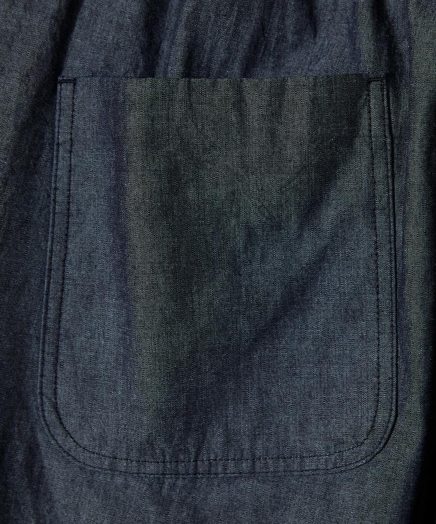 Holliseon Cove Chambray Drape Loose Pants Dark Navy