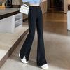 Spring 2025 High-Waisted Retro Micro-Flare Jeans for Women – Slimming, Body-Shaping, with Slits, Stylish Hot Girl Pants