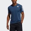 adidas T Shirts Men's Navy Blue Crew Neck Moderate Straight Fit GM0507