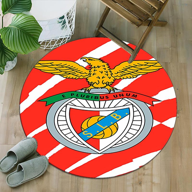1pc Football Team (18) Print Round Carpet Chair Round Carpet Suitable for Bedroom Living Room Home Decorative Carpet