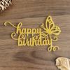 Happy Birthday Cutting Dies Carbon Steel Die Cut Metal Embossing Templates for Card Making Scrapbooking Paper Craft