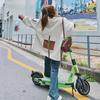 Pu Leather Multi-pocket Work Jacket for Women Spring and Autumn New Retro Hong Kong Style Niche Casual Loose Jacket
